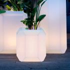 Lysende vase i plastik til udendørs eller indendørs, 3 dimensioner - perle af Myyour Viadurini