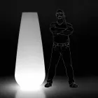 Lysende vase til udendørs design i polyethylen Fremstillet i Italien - Menea Viadurini