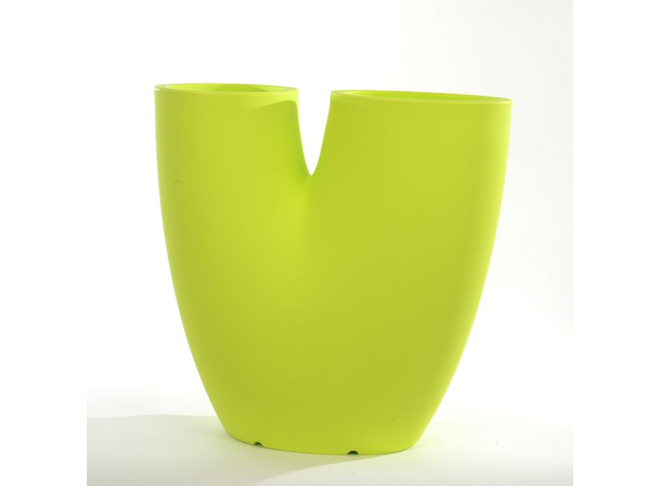 Moderne farvet havevase i polyethylen lavet i Italien - Flowes Viadurini