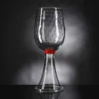 Moderne gennemsigtig blæst murano glasvase lavet i Italien - Copernicus Viadurini