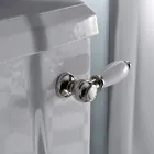 Klassisk design Monoblock-vase i hvid keramik fremstillet i Italien - Marwa Viadurini