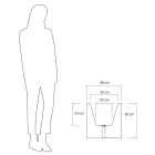 Potte eller farvet skillevæg til udendørs 3 dimensioner lavet i Italien - planter Viadurini