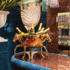 Indendørs dekorativ vase i hvid keramik eller 24 k guld fremstillet i Italien - Jacky Viadurini