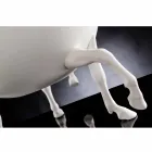 Indendørs dekorativ vase i hvid keramik eller 24 k guld fremstillet i Italien - Jacky Viadurini