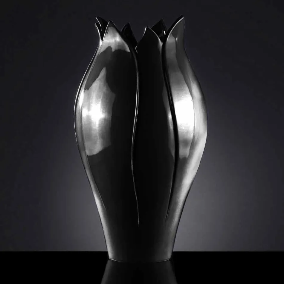Moderne ornamental vase i farvet keramik håndlavet i Italien - Onyx Viadurini