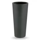 Rund udendørs vase i farvet polyethylen lavet i Italien - Nippon Viadurini