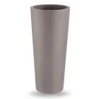 Rund udendørs vase i farvet polyethylen lavet i Italien - Nippon Viadurini