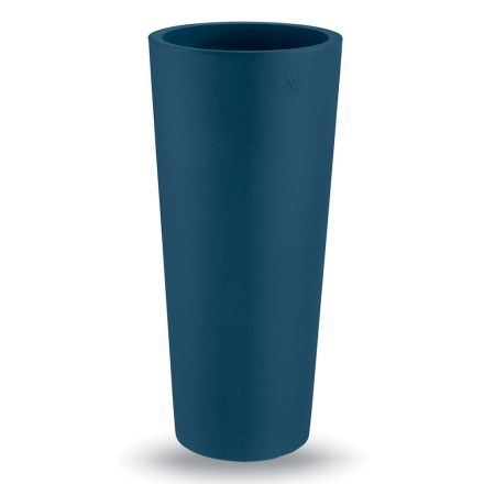 Rund udendørs vase i farvet polyethylen lavet i Italien - Nippon Viadurini