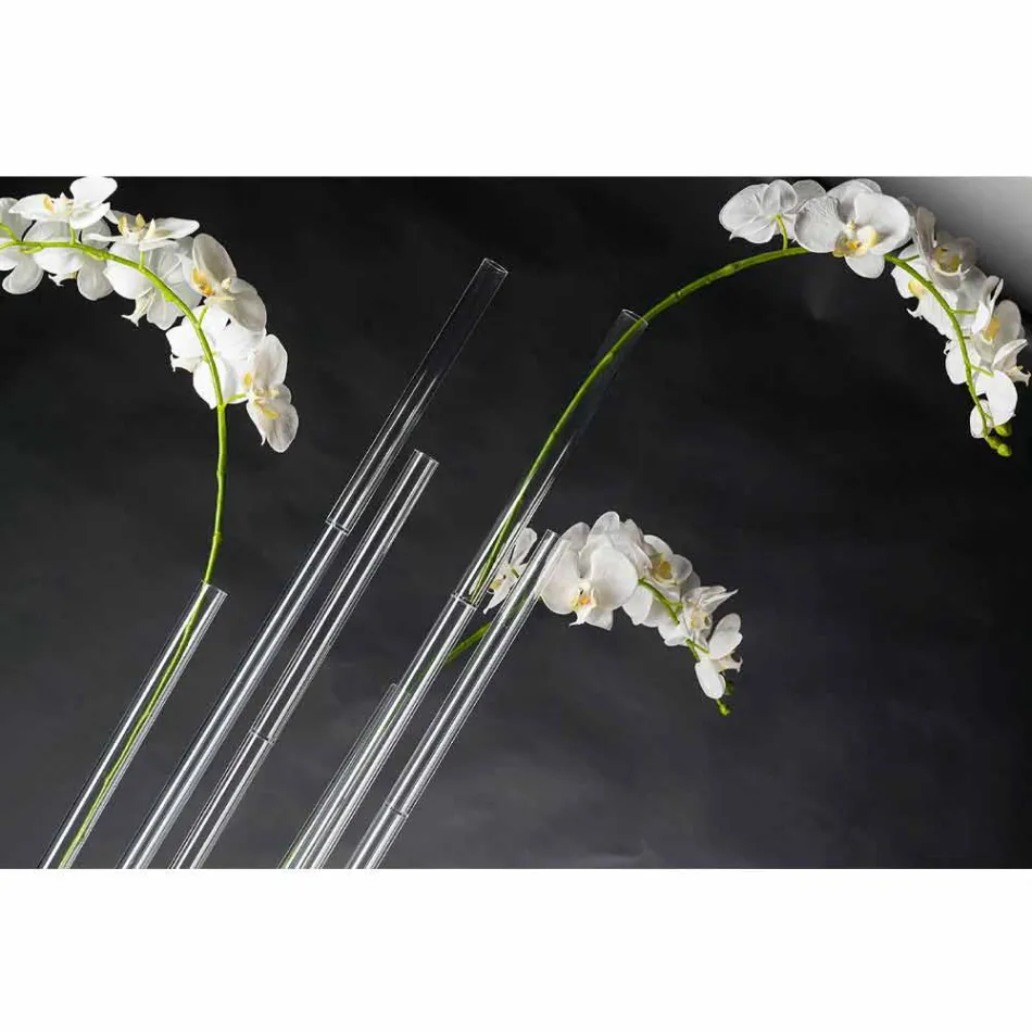 Gennemsigtig plexiglas indendørs vase fremstillet i Italien - Fortunato Viadurini