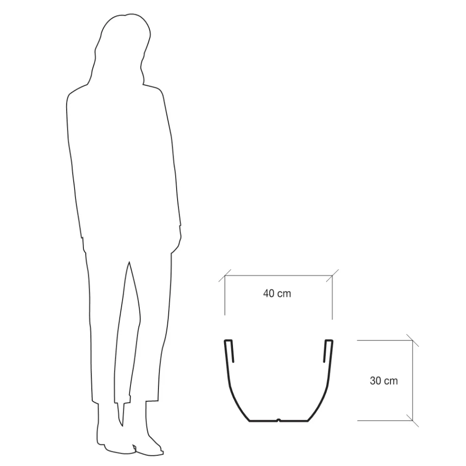 Fluorescerende vase til indendørs eller udendørs 3 dimensioner lavet i Italien - Fluos Viadurini