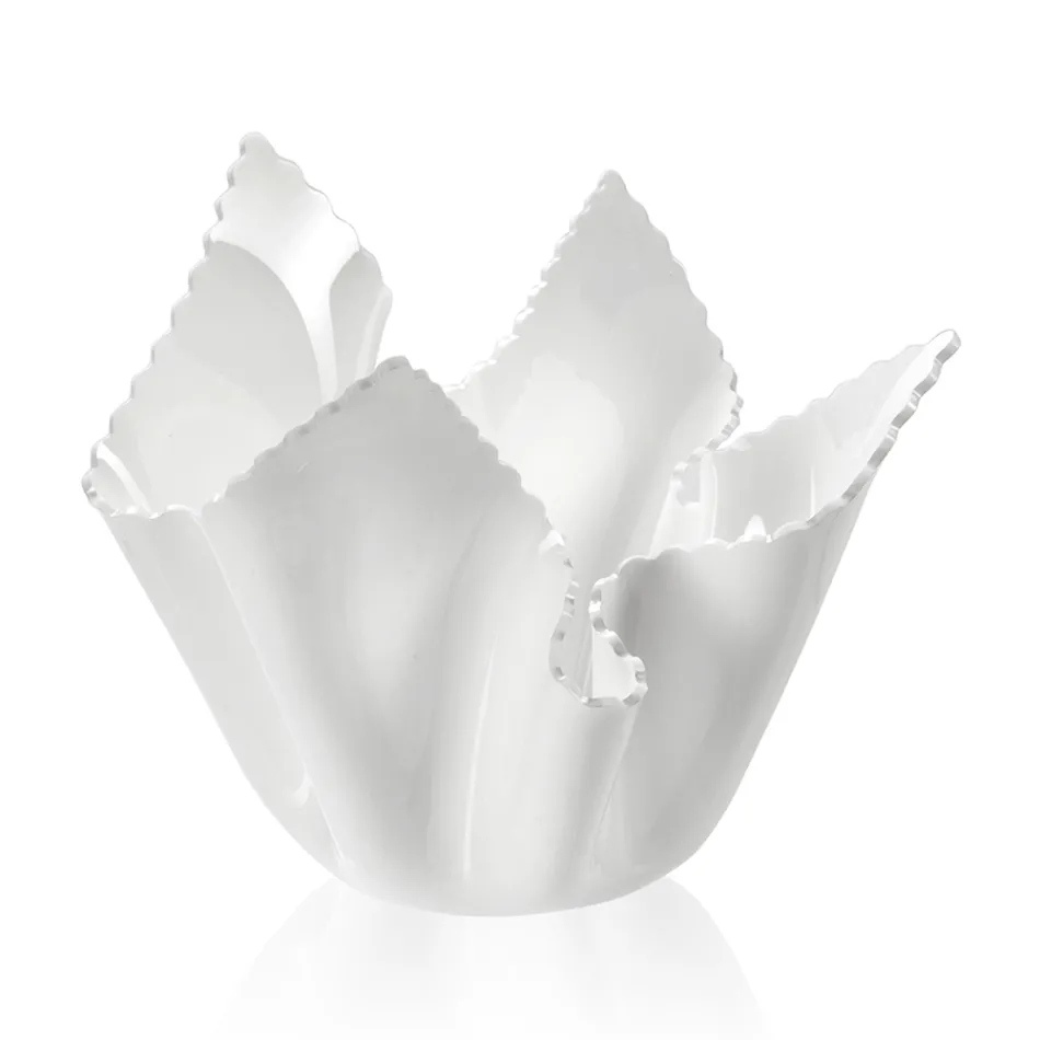 Genanvendelig Draperet Farvet Plexiglas Vase 2 Stykker 2 Størrelser - Gabria Viadurini