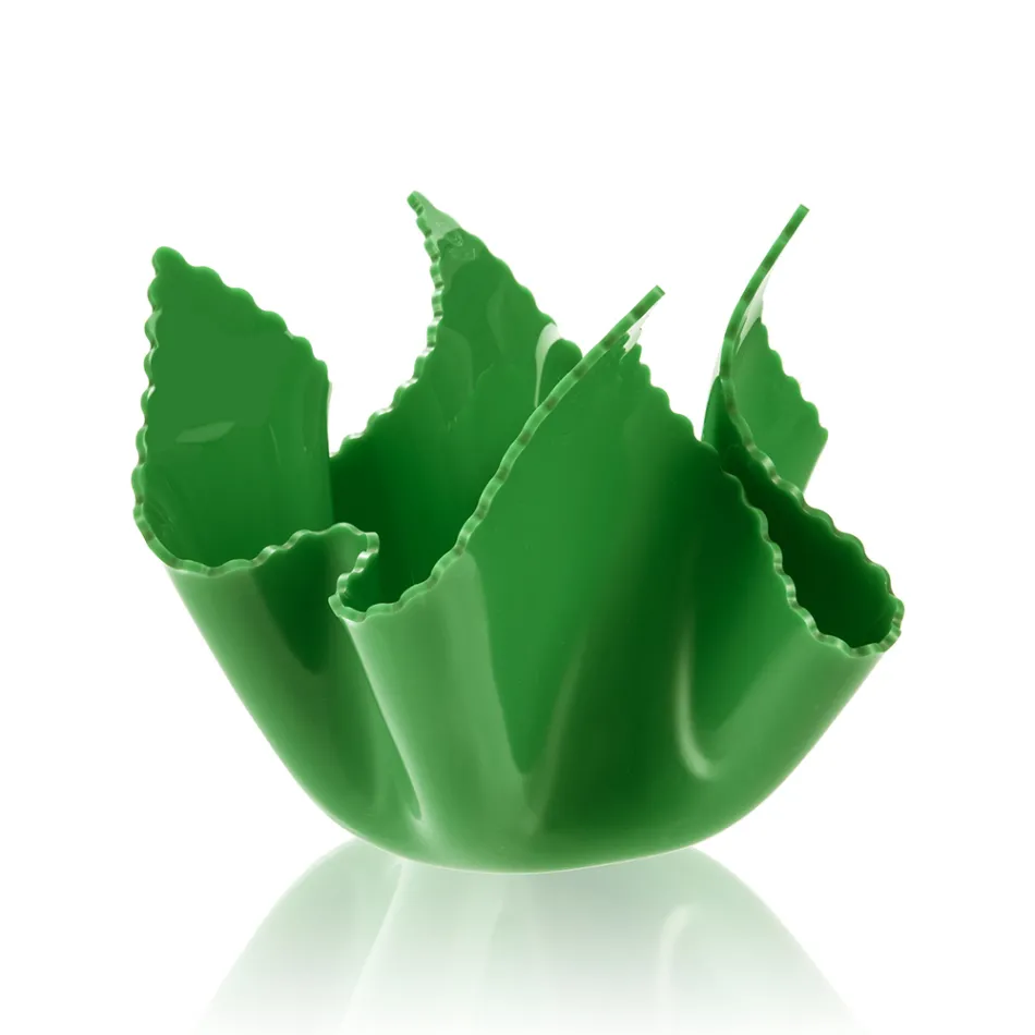 Genanvendelig Draperet Farvet Plexiglas Vase 2 Stykker 2 Størrelser - Gabria Viadurini