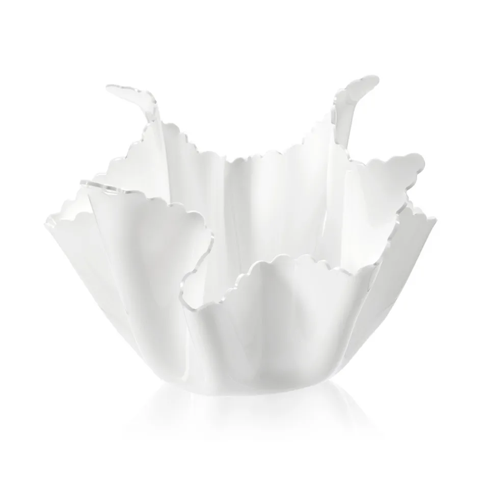 Genanvendelig Draperet Farvet Plexiglas Vase 2 Stykker 2 Størrelser - Gabria Viadurini