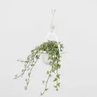 Hængende blomstervase i stål og keramik Fremstillet i Italien - Leotta Viadurini