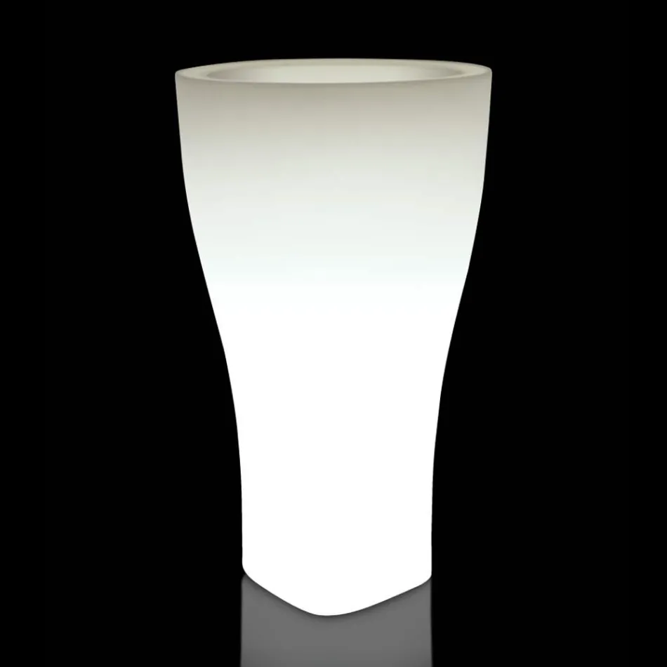 Rund farvet havekrukke i polyethylen Fremstillet i Italien - Tremont Viadurini