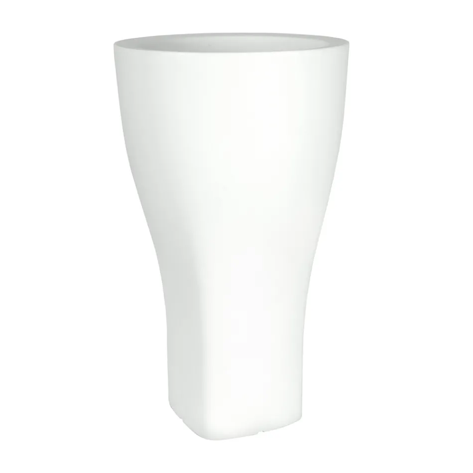 Rund farvet havekrukke i polyethylen Fremstillet i Italien - Tremont Viadurini