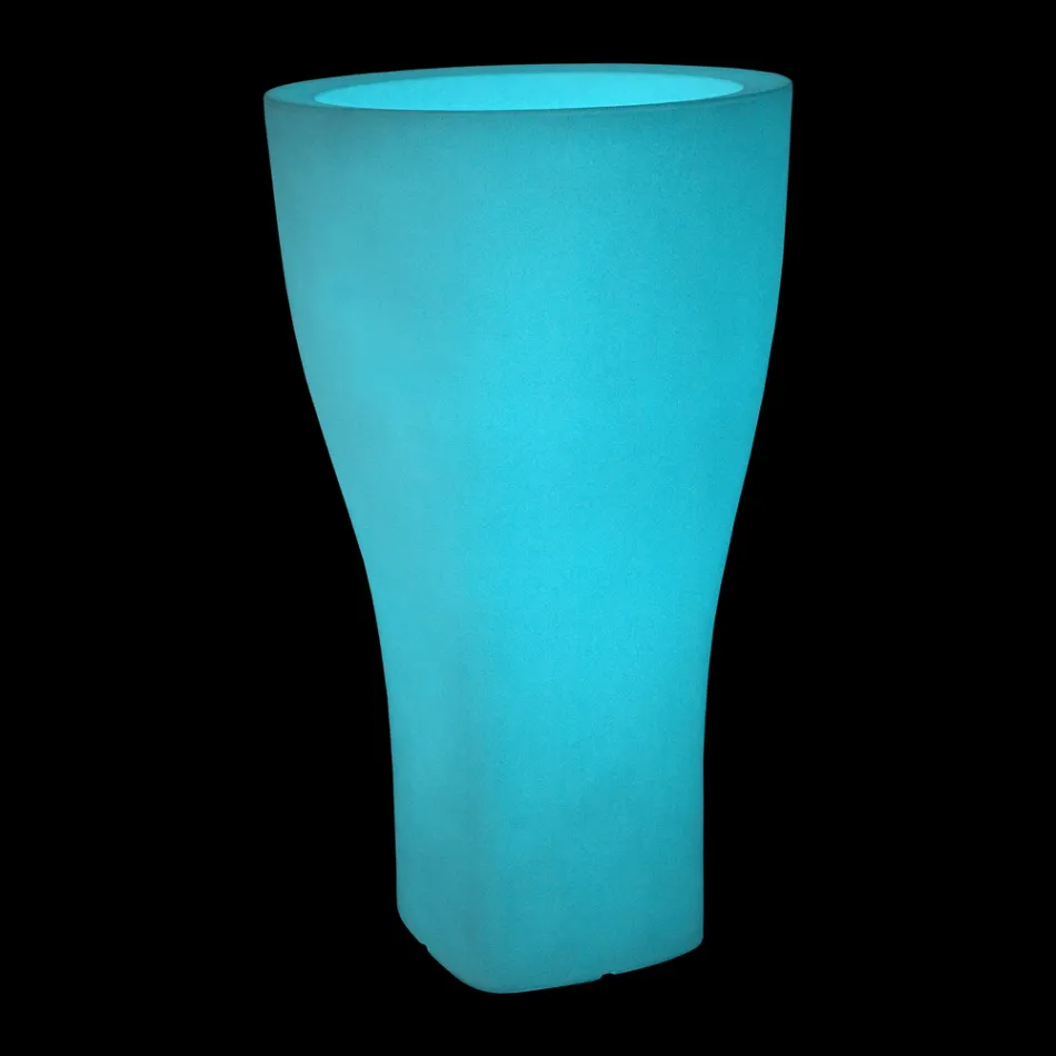 Rund farvet havekrukke i polyethylen Fremstillet i Italien - Tremont Viadurini