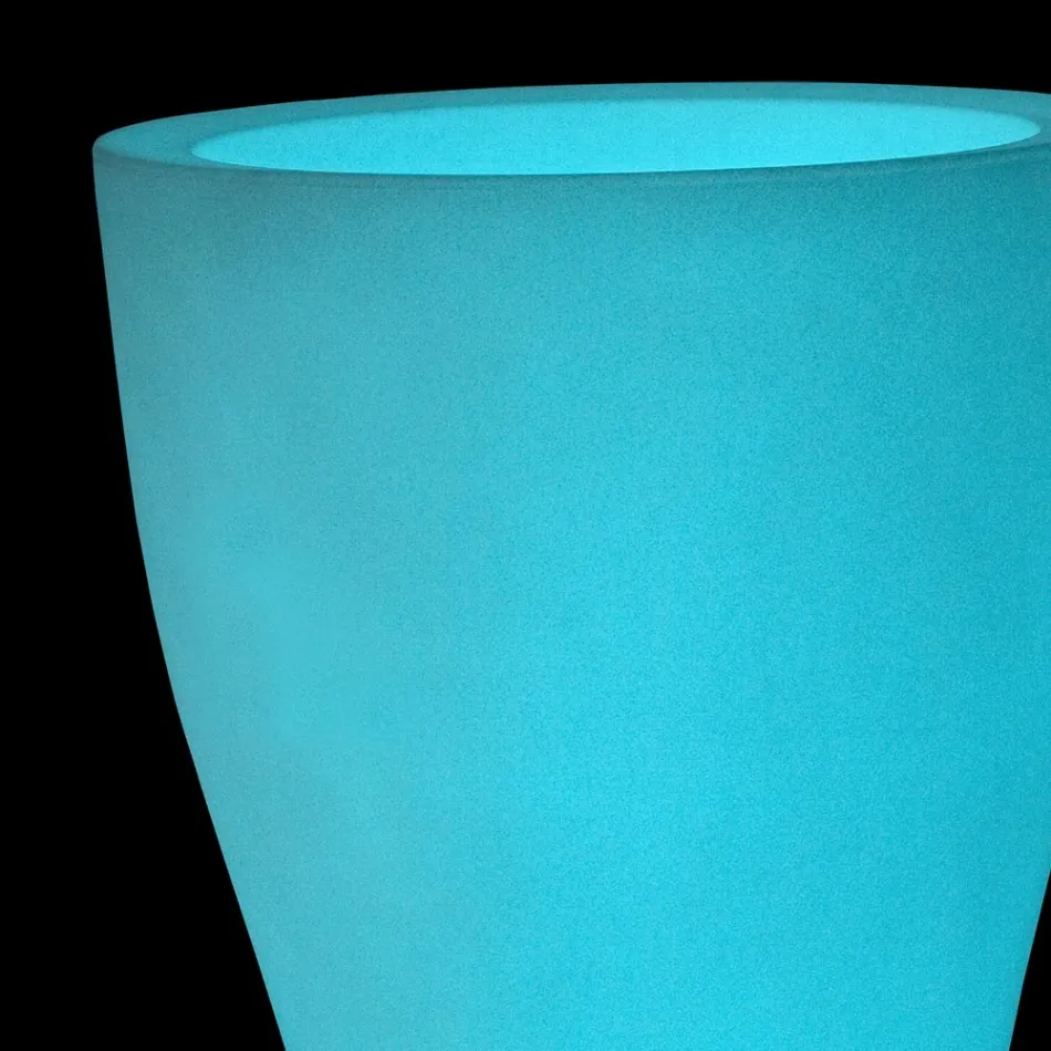 Rund farvet havekrukke i polyethylen Fremstillet i Italien - Tremont Viadurini