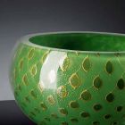 Rund indendørs vase i farvet murano-glas fremstillet i Italien - Asper Viadurini