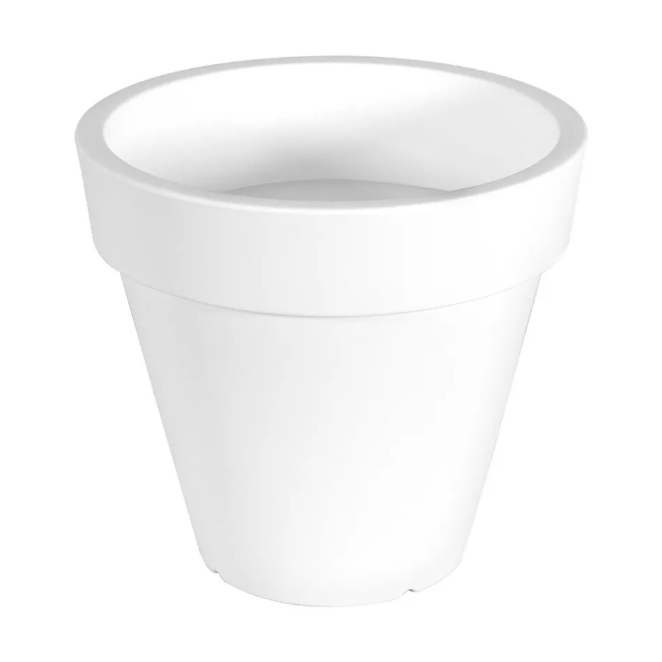 Rund farvet havevase eller med belysning Made in Italy - Avanas Viadurini