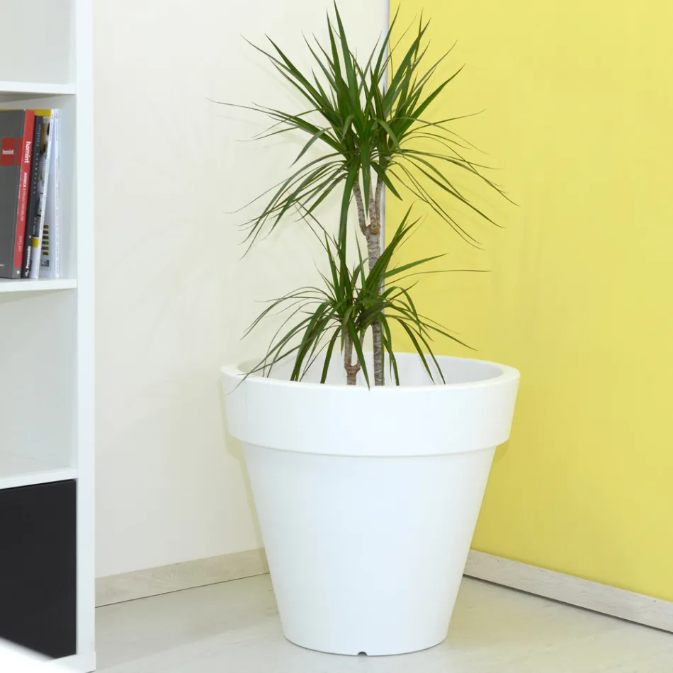 Rund farvet havevase eller med belysning Made in Italy - Avanas Viadurini