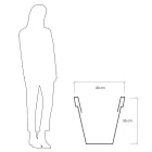 Rund farvet havevase eller med belysning Made in Italy - Avanas Viadurini