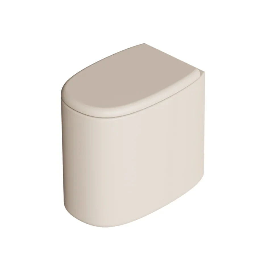 Gulvstående toiletskål i keramik i forskellige farver, lavet i Italien - Pige Viadurini