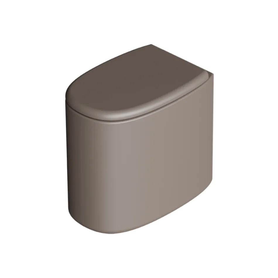 Gulvstående toiletskål i keramik i forskellige farver, lavet i Italien - Pige Viadurini