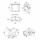 Keramisk gulvvase med kassette fremstillet i Italien - Marwa Viadurini