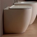 Vase toilet i hvid keramik moderne design Shine Square H50 Uindfattet