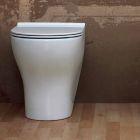 Vase hvid keramik toilet stjerne 54x35cm Made in Italy, moderne design Viadurini
