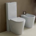 Vase toilet i moderne hvid keramik Sun Runde 57x37 cm Made in Italy
