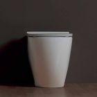 Vase moderne toilet hvid keramik Shine Square Uindfattet Made in Italy Viadurini