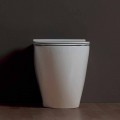 Vase moderne toilet hvid keramik Shine Square Uindfattet Made in Italy
