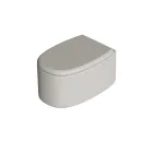 Væghængt toiletskål i keramik i forskellige farver, fremstillet i Italien - Pige Viadurini