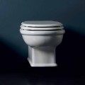 Vase design hængende toilet hvid keramik Style 54x36 Made in Italy