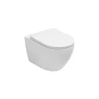 Væghængt toilet uden kant med soft-close keramisk sæde - Juniper   Viadurini