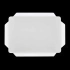 Elegant køkkenbakke i hvid Corian rektangulær skærebræt - Ivanova Viadurini