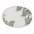Julebakke Oval porcelæn serveringsplade 2 stykker - slagterkost Viadurini