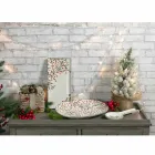 Julebakke Oval porcelæn serveringsplade 2 stykker - slagterkost Viadurini