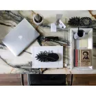 Rektangulært bakke i hvid Carrara-marmor fremstillet i Italien - Vassili Viadurini