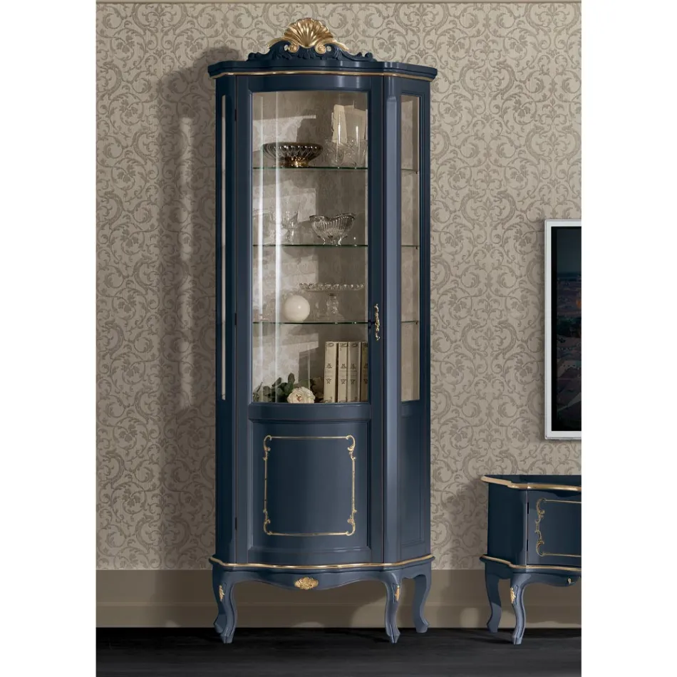 Stue træmontre med 1 luksusdør lavet i Italien - Leonor Viadurini