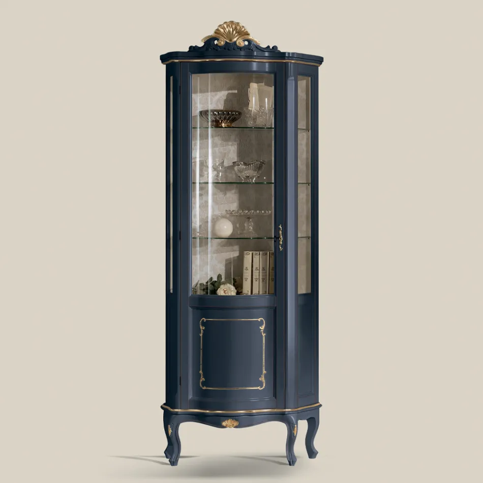 Stue træmontre med 1 luksusdør lavet i Italien - Leonor Viadurini