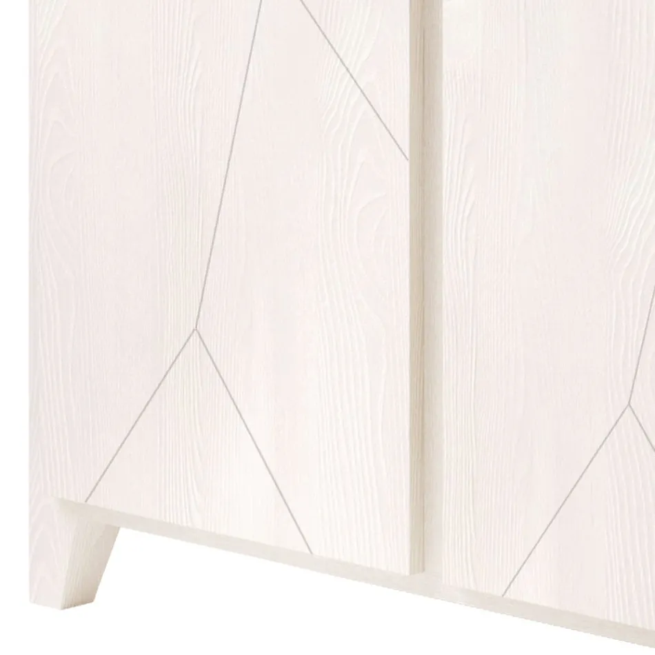 Living Room Showcase Struktur i massivt grantræ lavet i Italien - Pascual Viadurini