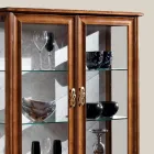 Luksus stue udstillingsvindue i klassisk valnøddetræ lavet i Italien - Hastings Viadurini