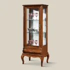 Luksus stue udstillingsvindue i klassisk valnøddetræ lavet i Italien - Hastings Viadurini