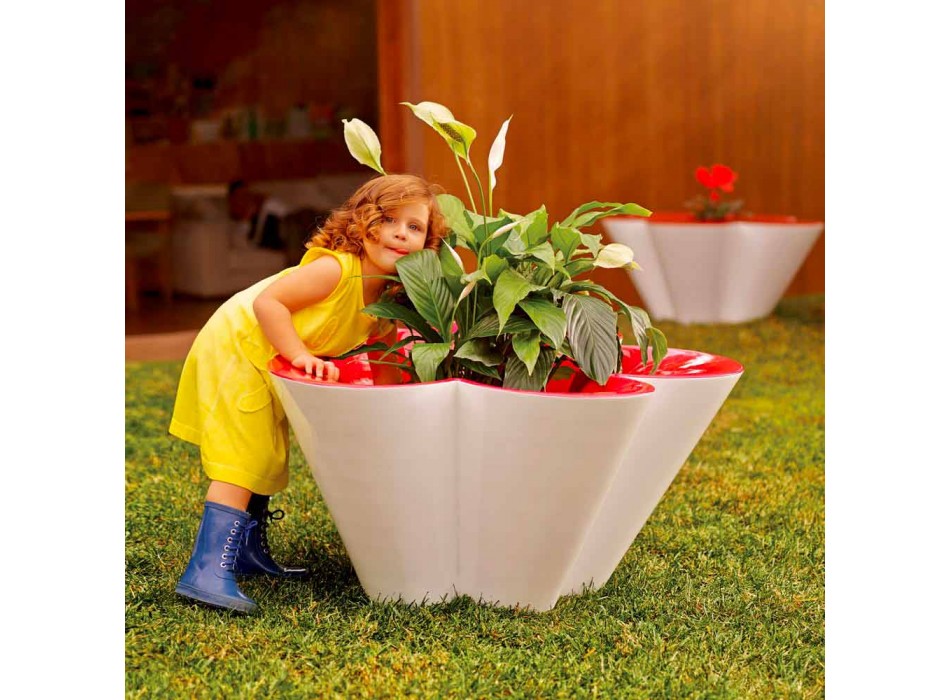 Vondom Agatha planter af moderne udendørs farvet polyethylen design Viadurini