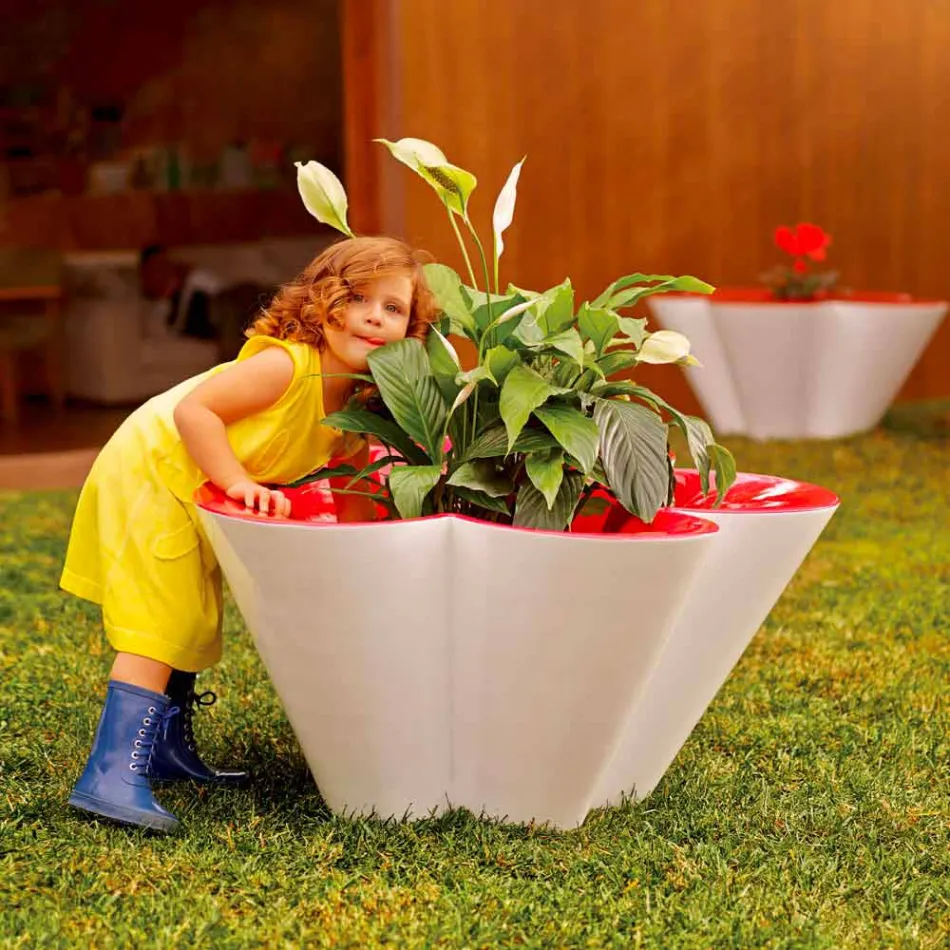 Vondom Agatha planter af moderne udendørs farvet polyethylen design Viadurini