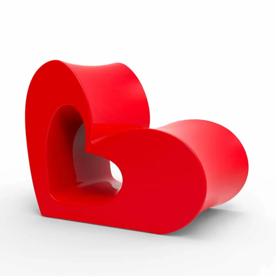 Vondom Agatha moderne design udendørs lænestol i farvet polyethylen Viadurini