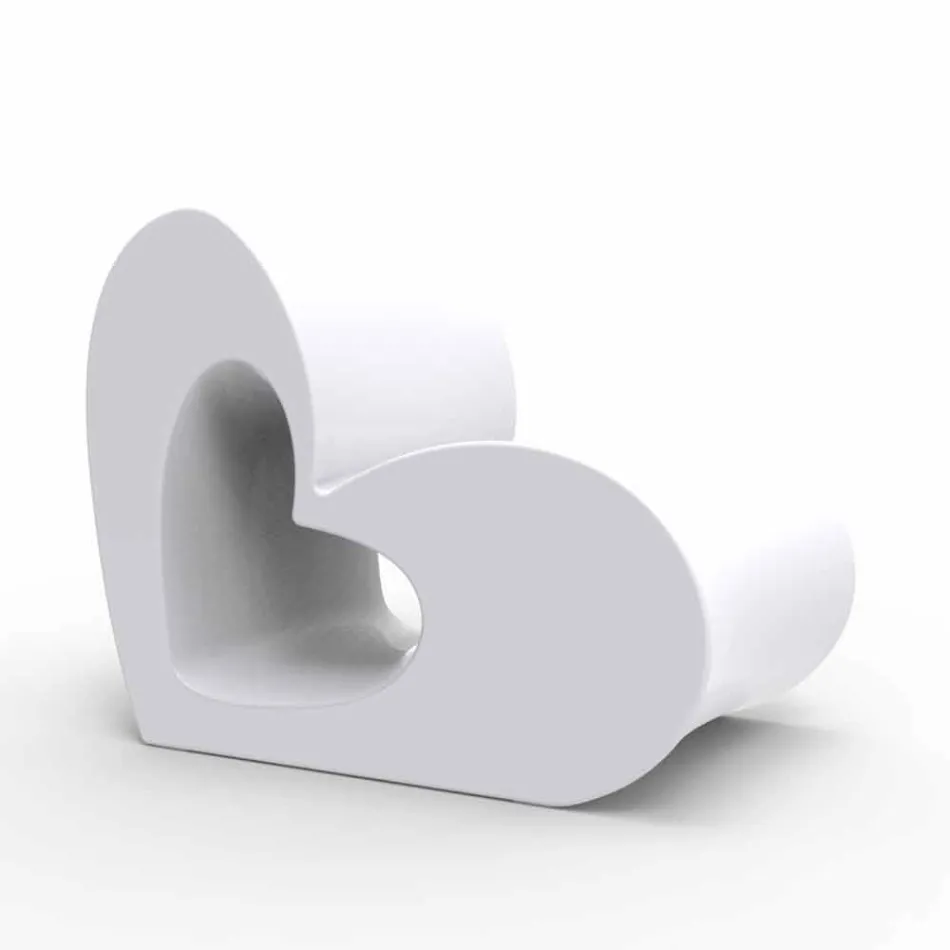 Vondom Agatha moderne design udendørs lænestol i farvet polyethylen Viadurini